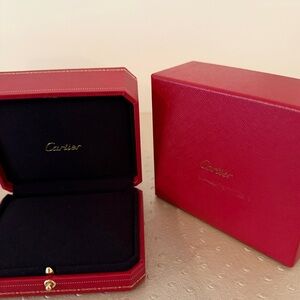 Cartier Red and Black Jewelry Box